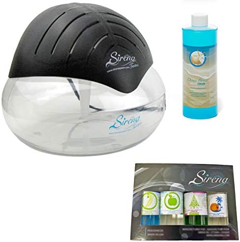 Sirena Twister Premium Pack Black with Ocean Breeze Deodorizer and Fragrance Oils
