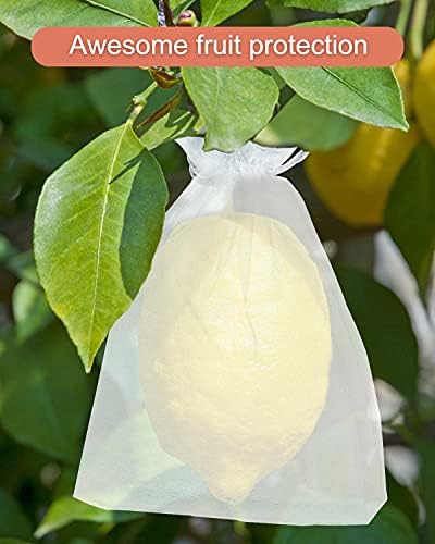 Kslong 100PCS White Drawstring Mesh Bags 3x4 Inch