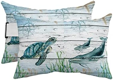 Ocean Themed Head Pillow Set for Recliner Chair