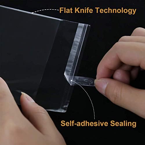 NEOACT 300 PCS 5x7 Clear Resealable Cellophane Bags