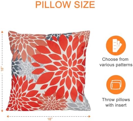 Waterproof Outdoor Throw Pillows Set of 2