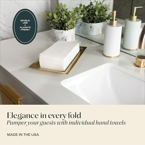 50-Pack Premium Disposable Guest Towels 12 x 17