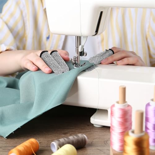 PATIKIL Cut Resistant Finger Cots 12 Pcs Reusable Grey