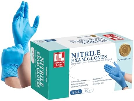 Nitrile Exam Gloves 4Mil Thick Latex-Free Powder-Free