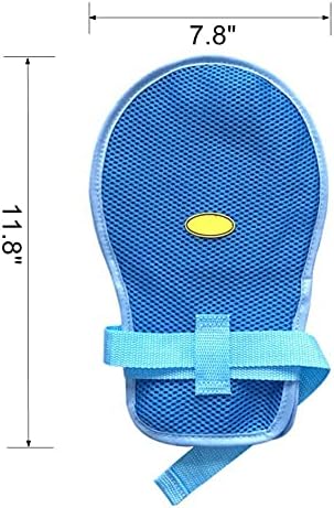 Fanwer Dementia Restraint Gloves - 2PCS Blue Unisex Protective Gloves