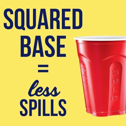 SOLO Red Squared Plastic Party Cups 18 Ounce 200 Count