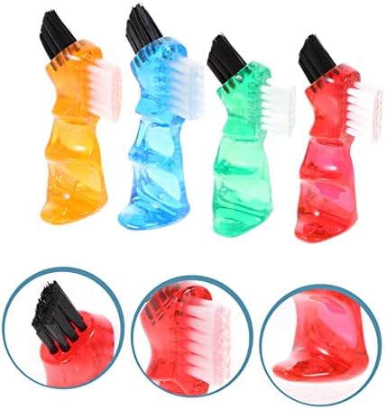 4Pcs Double Sided Denture Brushes for Easy Cleaning