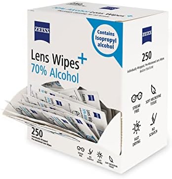 ZEISS Pre-Moistened Lens Wipes 250 Count