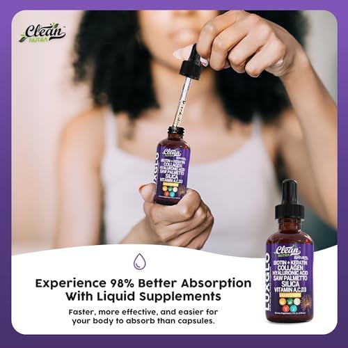 LuxGlo Biotin Collagen Skin Hair Nails Drops