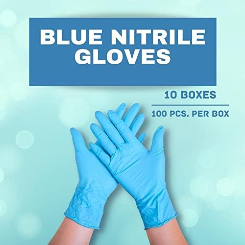 PSBM Blue Nitrile Disposable Gloves 1000 Count