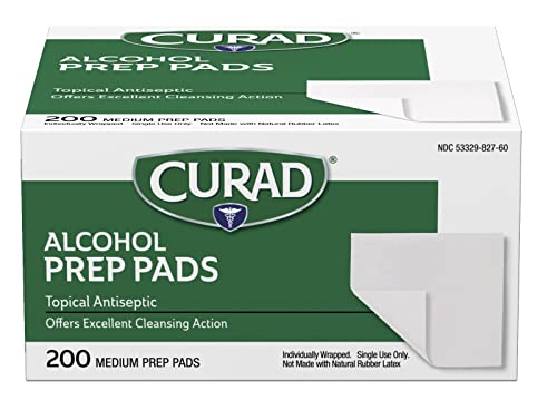 Curad Alcohol Disinfectant Prep Pads 200 Count