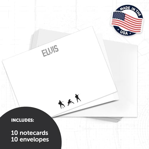 Elvis Presley 10 Pack Notecards with Envelopes
