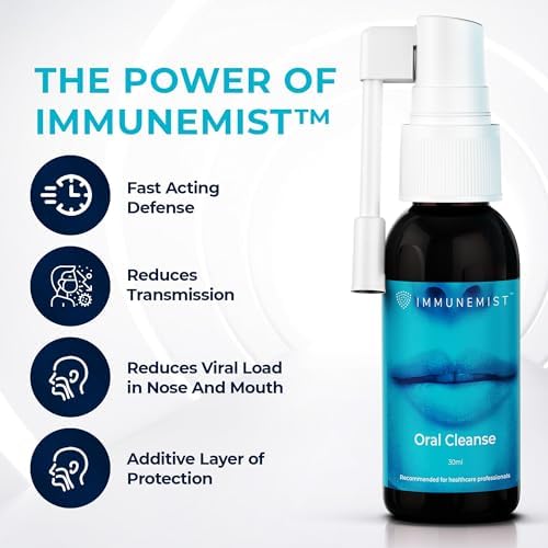 ImmuneMist Oral Cleanse - Iodine Throat Spray for Cold Relief