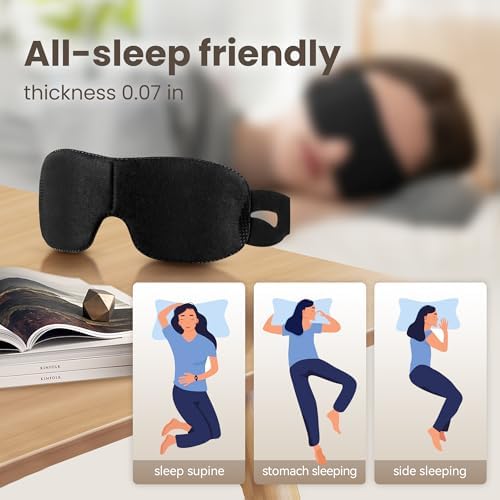 CROUVM Pack of 100 Disposable Sleep Eye Masks for Men Women
