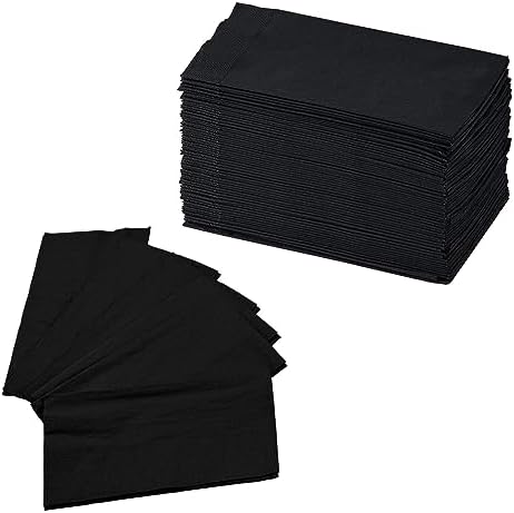 Perfectware 2 Ply Black Dinner Napkins 125 Pack