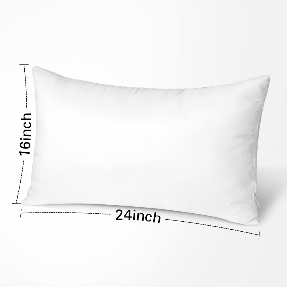 OTOSTAR Outdoor Pillow Inserts 16x24 White