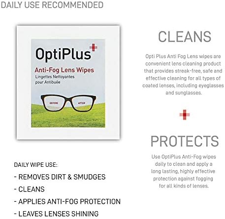 OptiPlus Anti-Fog Pre-Moistened Lens Wipes 100 Count