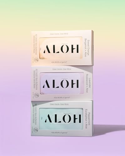 ALH Sweet Orange Bergamot Hand Sanitizing Wipes 3 Pack 60 Wipes