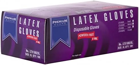 Premium Guard Disposable Latex Gloves XL 100 per Box