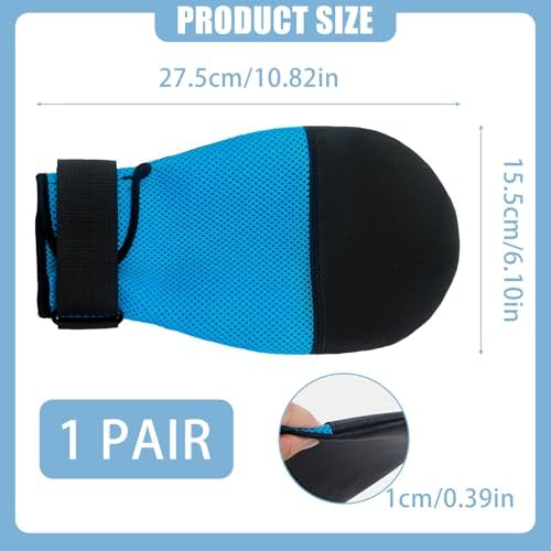 Dementia Restraint Gloves 2Pcs Reusable Hand Mitts for Elderly Patients