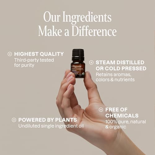 Cliganic Organic Essential Oil Gift Set - 8 Premium Oils