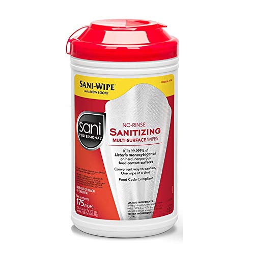 PDI Sani-Wipe Non-Rinse Hard-Surface Sanitizing Wipes 175 per Can