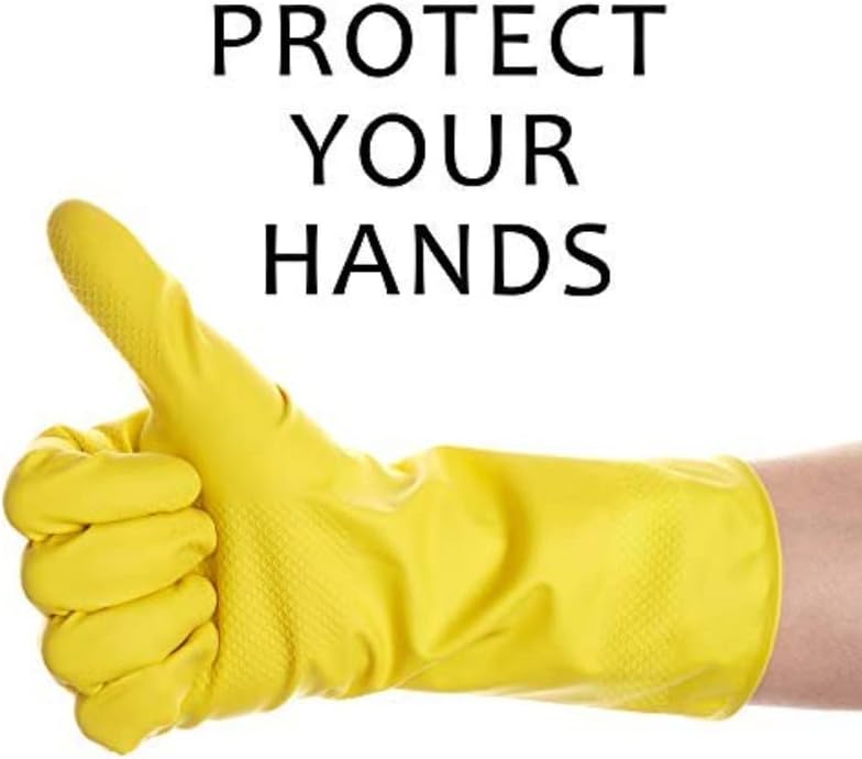 Reusuable Rubber Gloves for Kitchen Cleaning and Pet Care