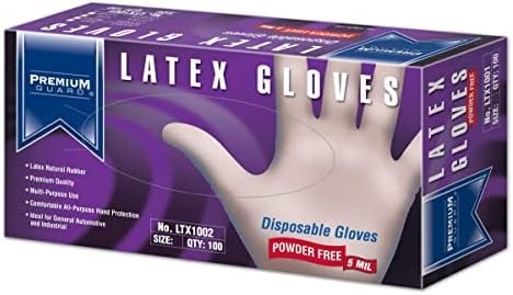 Premium Guard Disposable Latex Gloves XL 100 per Box