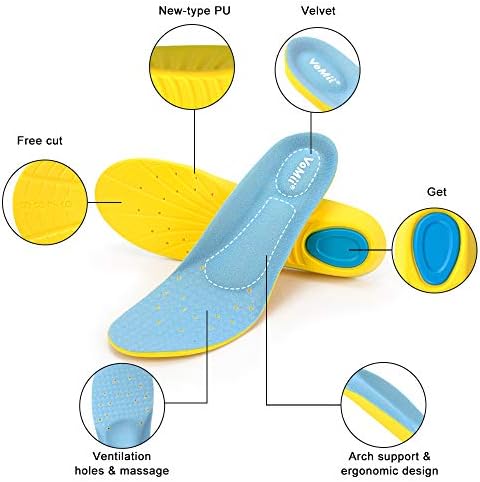 VoMii Memory Foam Insoles for Kids and Women