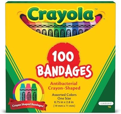Crayola Shaped Kids Bandages 100 CT