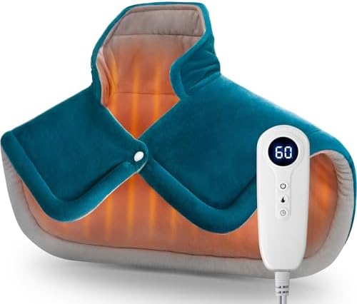 DHFLIP 2lb Weighted Heating Pad for Neck and Shoulder Pain Relief