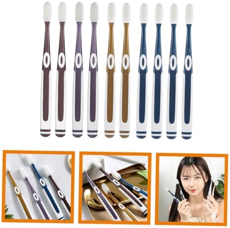 10pcs Soft Nano Toothbrush Heads Set for Sensitive Gums