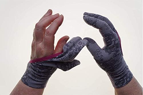 Regis Grip Gloves Pink Flowers 1 Count