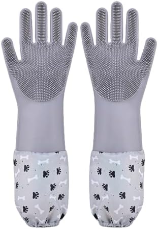 Erice Pet Grooming Gloves Colorful Reusable