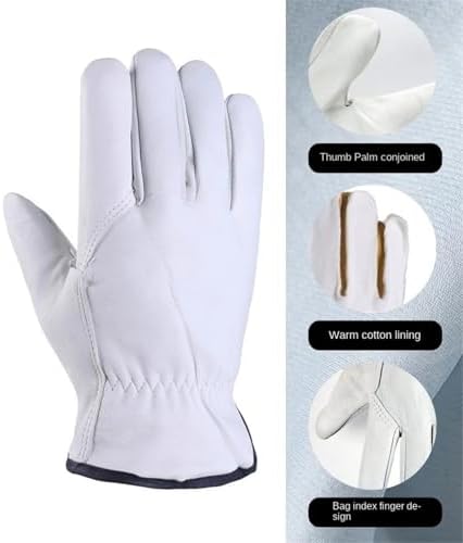 Winter Thermal Work Gloves with Cotton Lining