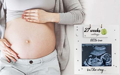 Sonogram Picture Frame Pregnancy Tracker Weekly Growth Milestone