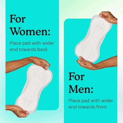 Because Premium Incontinence Booster Pads 22 Count Leak-Proof Soft Unisex