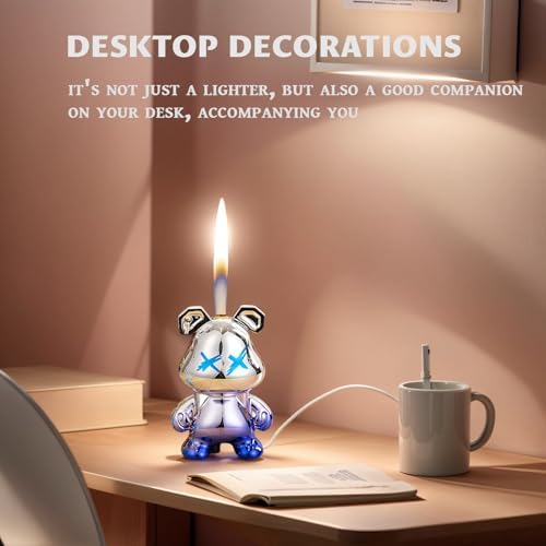 Cute Animal Shaped Lighter Keychain For Women