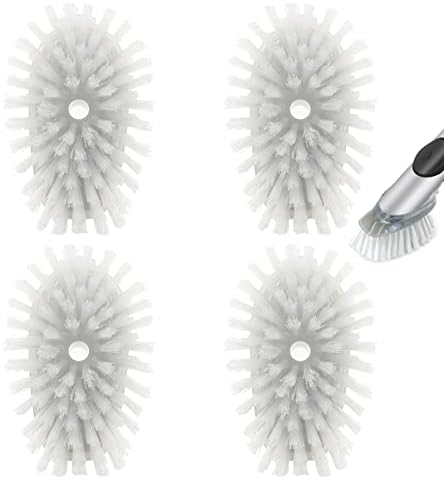 Shadowgallery Palm Brush Refill - 1 Count White PlasticNylon Bristles Plastic Handle Dish Utensils