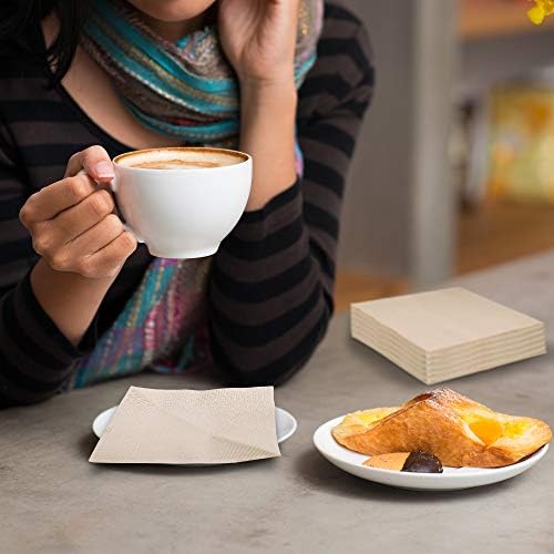 200 Count Compostable Cocktail Napkins for All Occasions