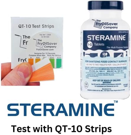 Steramine 6-Pack Sanitizing Tablets with Test Strips