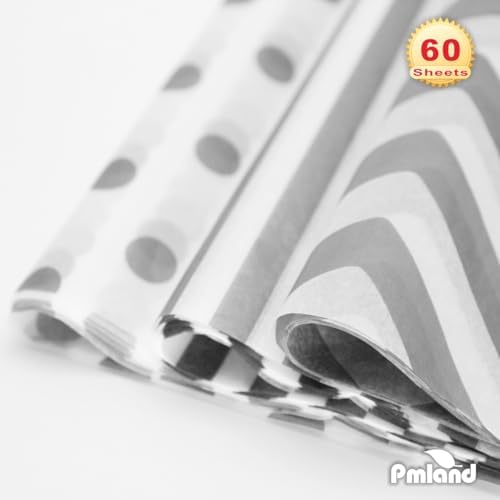 PMLAND Premium Gift Wrapping Tissue Paper 60 Sheets