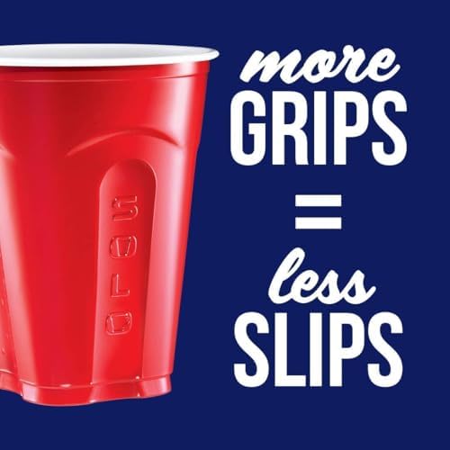 SOLO Red Squared Plastic Party Cups 18 Ounce 200 Count