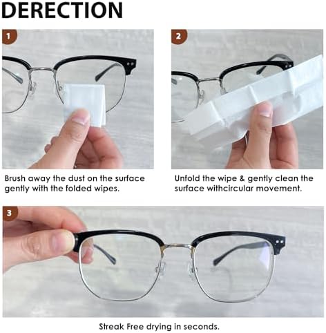 200 Count Pre-Moistened Lens Wipes for Eyeglasses and Camera Lenses