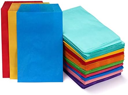 Quotidian Black Greaseproof Paper Bags 4x6 Pack of 100