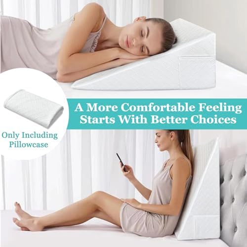 Mistuki Wedge Pillow Case Cover Waterproof 25x24x12 Triangle Incline