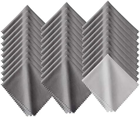 30 Pack Microfiber Cleaning Cloths for Glasses and Lenses