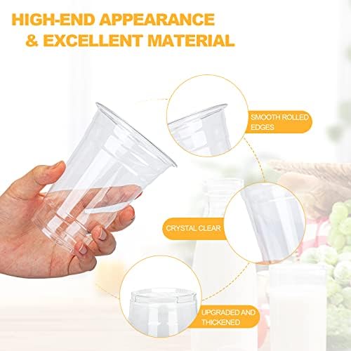 TashiBox 100 Count 16 Ounce Plastic Cups