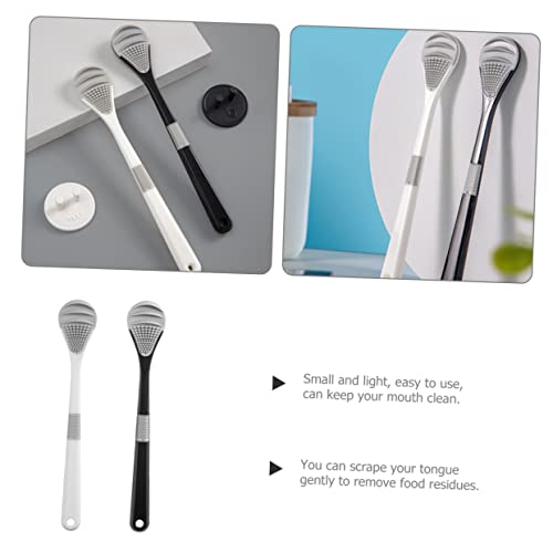 SOESFOUFU Tongue Cleaning Brush Set 2pcs for Adults