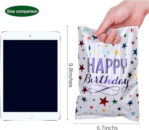 67 x 98inch Happy Birthday Gift Bags 40 PCS B Style